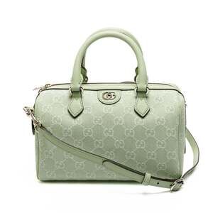 Gucci Ophidia Small GG Canvas 2-Way Boston Bag in Green